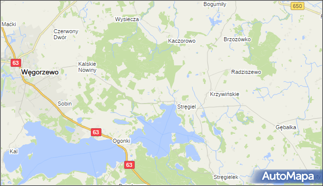 mapa Matyski, Matyski na mapie Targeo