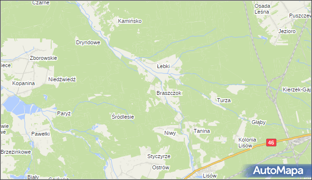 mapa Braszczok, Braszczok na mapie Targeo