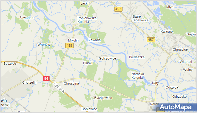 mapa Golczowice gmina Lewin Brzeski, Golczowice gmina Lewin Brzeski na mapie Targeo