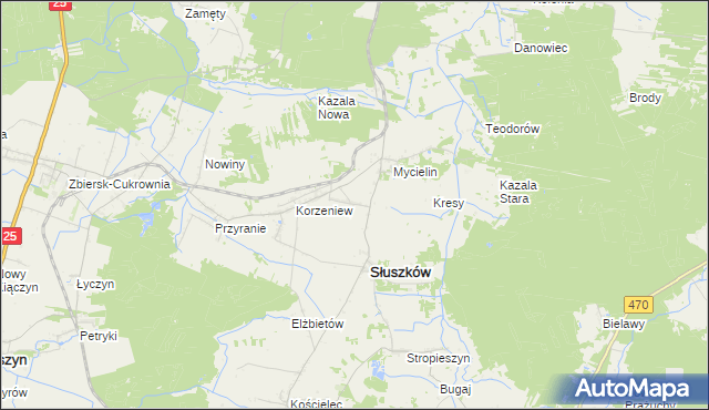 mapa Klotyldów, Klotyldów na mapie Targeo