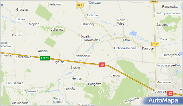 mapa Nowosiółki-Kolonia, Nowosiółki-Kolonia na mapie Targeo