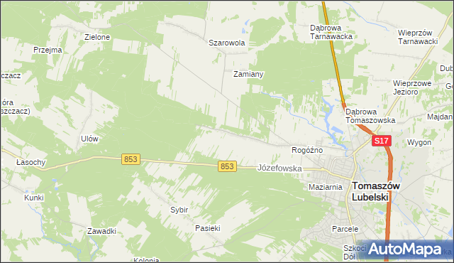 mapa Rogóźno-Kolonia, Rogóźno-Kolonia na mapie Targeo