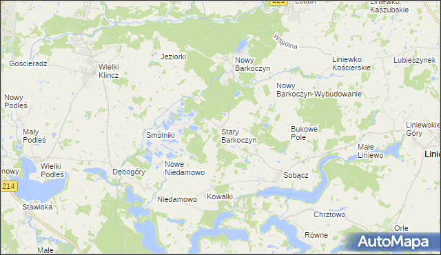 mapa Stary Barkoczyn, Stary Barkoczyn na mapie Targeo