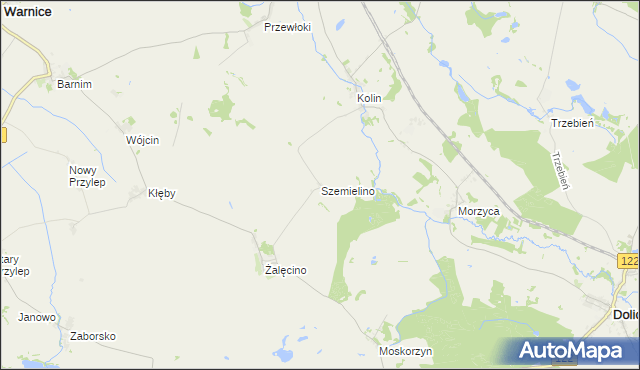 mapa Szemielino, Szemielino na mapie Targeo