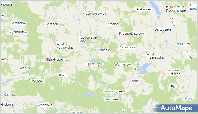 mapa Żencin, Żencin na mapie Targeo