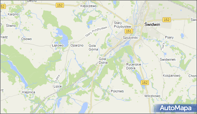 mapa Gola Dolna, Gola Dolna na mapie Targeo