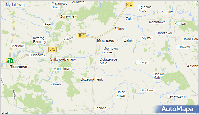 mapa Dobrzenice Małe, Dobrzenice Małe na mapie Targeo