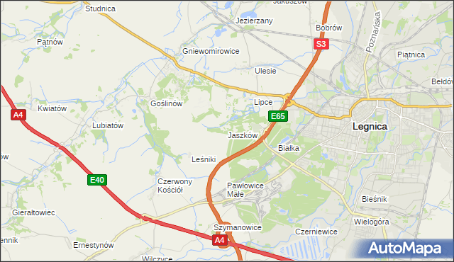 mapa Jaszków, Jaszków na mapie Targeo