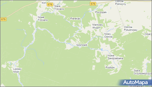 mapa Sosnowik, Sosnowik na mapie Targeo