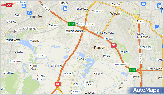 mapa Nowe Grocholice, Nowe Grocholice na mapie Targeo