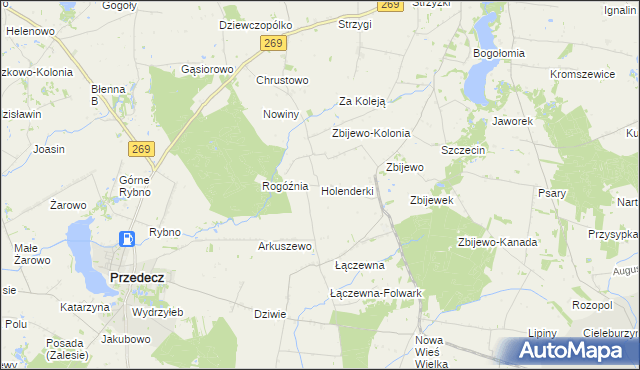 mapa Holenderki, Holenderki na mapie Targeo