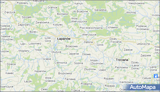 mapa Ubrzeż, Ubrzeż na mapie Targeo