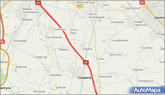 mapa Mędłów, Mędłów na mapie Targeo