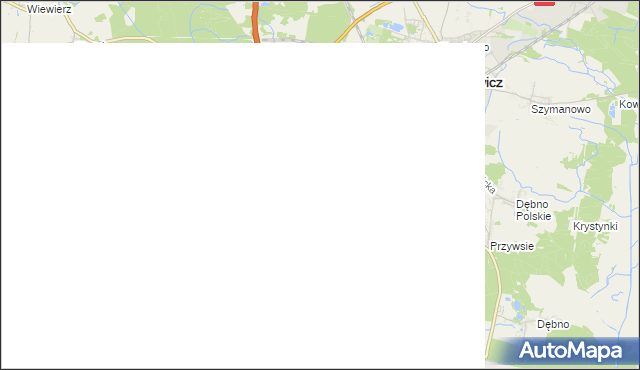 mapa Warszewko, Warszewko na mapie Targeo