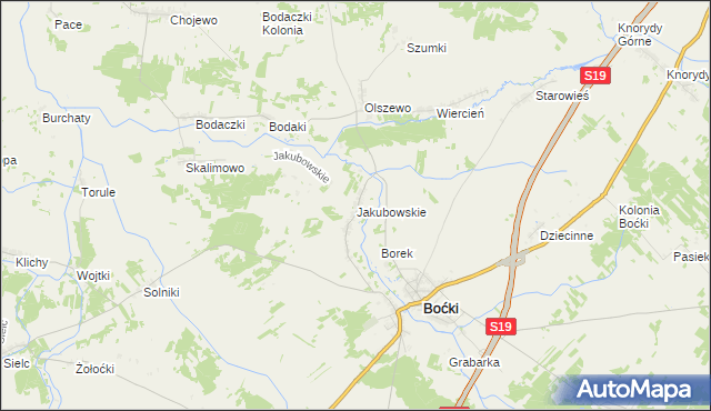 mapa Jakubowskie, Jakubowskie na mapie Targeo