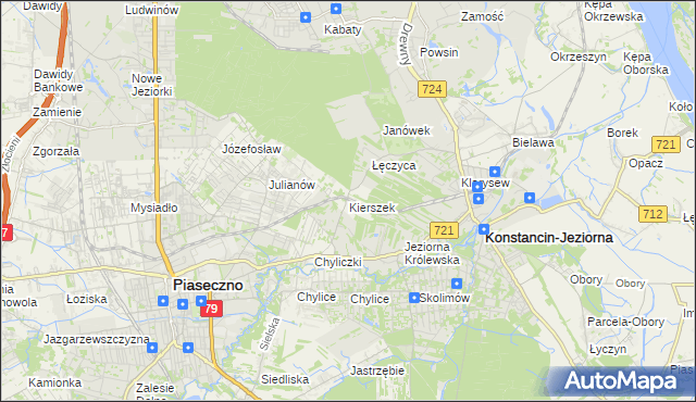 mapa Kierszek, Kierszek na mapie Targeo