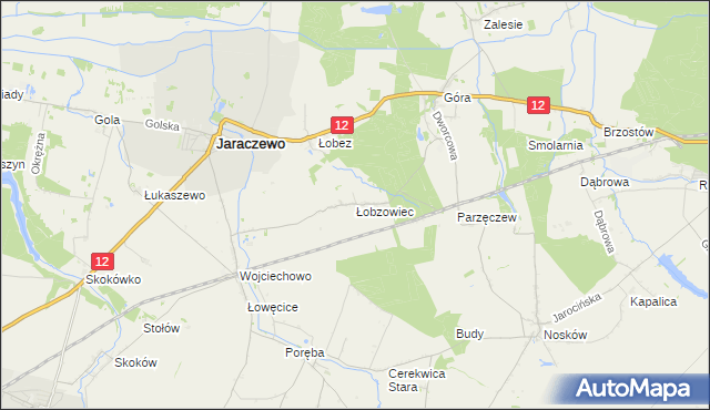 mapa Łobzowiec, Łobzowiec na mapie Targeo