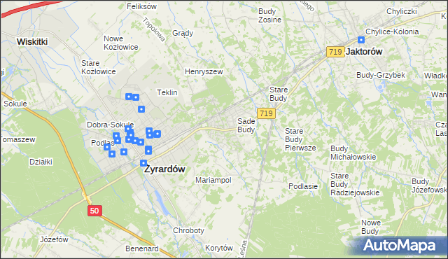 mapa Międzyborów, Międzyborów na mapie Targeo