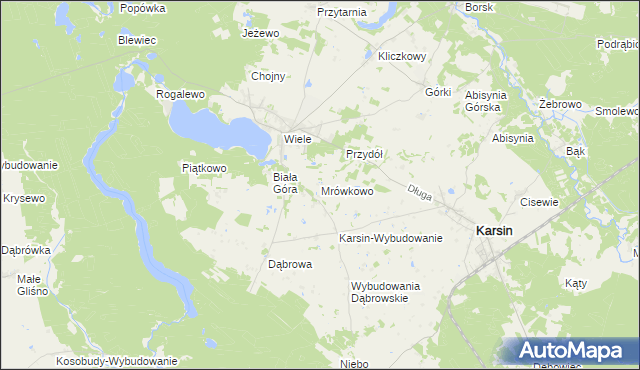 mapa Mrówkowo, Mrówkowo na mapie Targeo