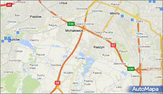 mapa Nowe Grocholice, Nowe Grocholice na mapie Targeo
