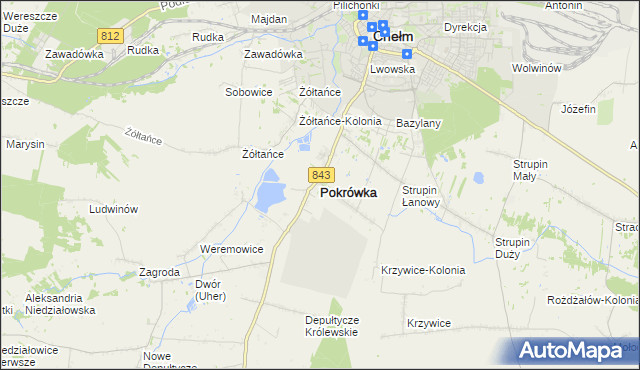 mapa Pokrówka, Pokrówka na mapie Targeo