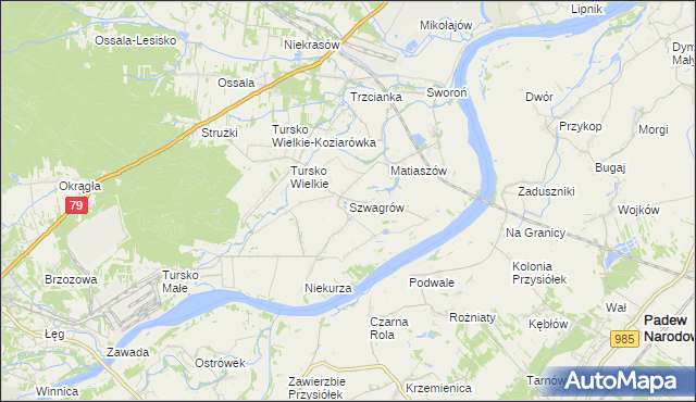 mapa Szwagrów, Szwagrów na mapie Targeo