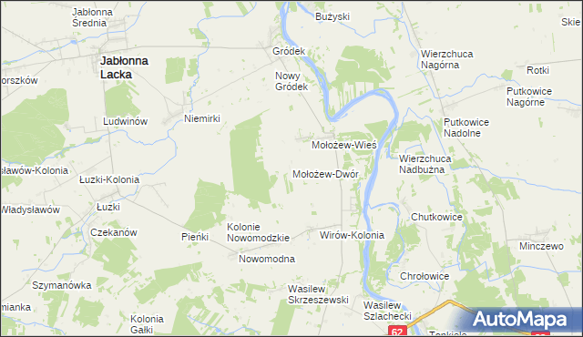 mapa Mołożew-Dwór, Mołożew-Dwór na mapie Targeo