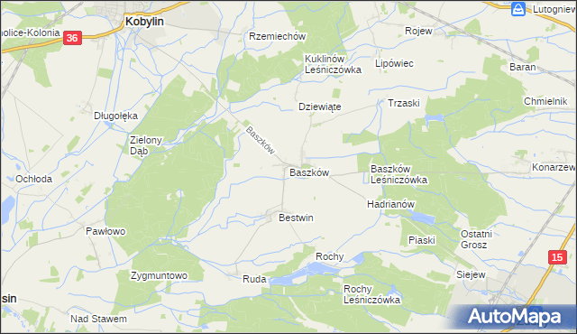mapa Baszków, Baszków na mapie Targeo