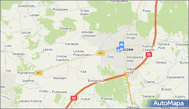 mapa Bujnów, Bujnów na mapie Targeo