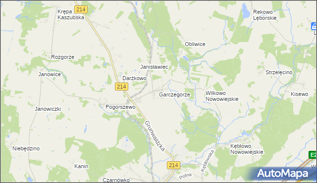 mapa Garczegorze, Garczegorze na mapie Targeo