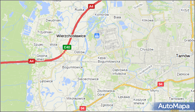 mapa Kępa Bogumiłowicka, Kępa Bogumiłowicka na mapie Targeo
