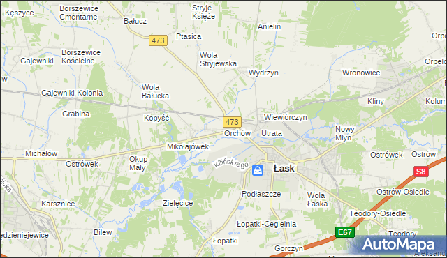 mapa Orchów, Orchów na mapie Targeo
