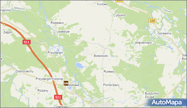 mapa Boboliczki, Boboliczki na mapie Targeo