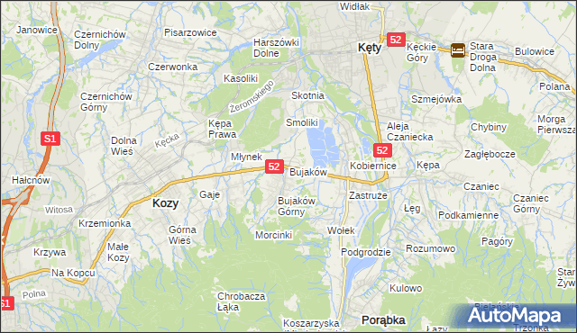 mapa Bujaków, Bujaków na mapie Targeo