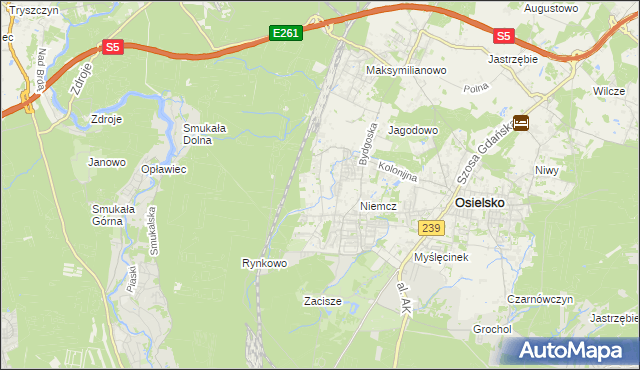 mapa Jagodowo Leśniczówka, Jagodowo Leśniczówka na mapie Targeo