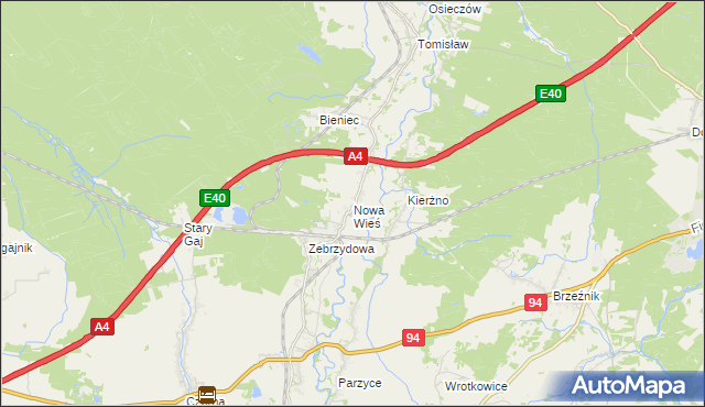 mapa Nowa Wieś gmina Nowogrodziec, Nowa Wieś gmina Nowogrodziec na mapie Targeo