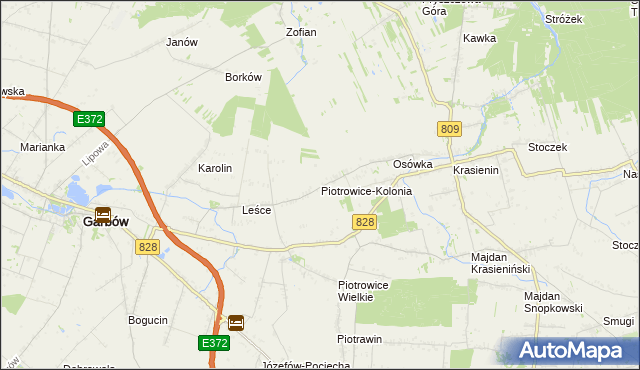mapa Piotrowice-Kolonia, Piotrowice-Kolonia na mapie Targeo