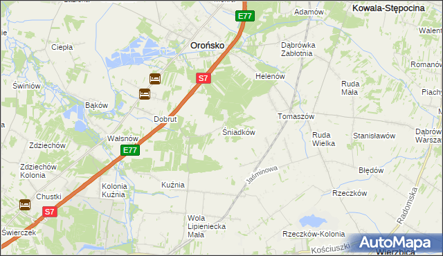 mapa Śniadków, Śniadków na mapie Targeo