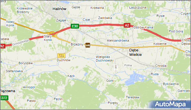 mapa Wielgolas Duchnowski, Wielgolas Duchnowski na mapie Targeo