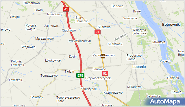 mapa Zapomnianowo, Zapomnianowo na mapie Targeo