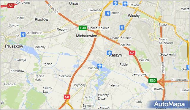 mapa Nowe Grocholice, Nowe Grocholice na mapie Targeo