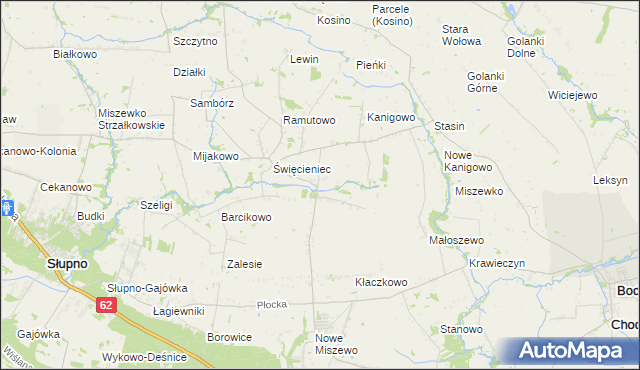 mapa Pepłowo gmina Bodzanów, Pepłowo gmina Bodzanów na mapie Targeo