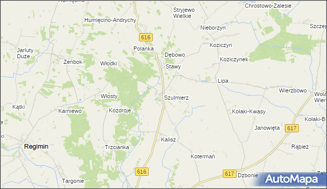 mapa Szulmierz, Szulmierz na mapie Targeo