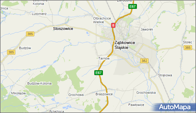 mapa Tarnów gmina Ząbkowice Śląskie, Tarnów gmina Ząbkowice Śląskie na mapie Targeo