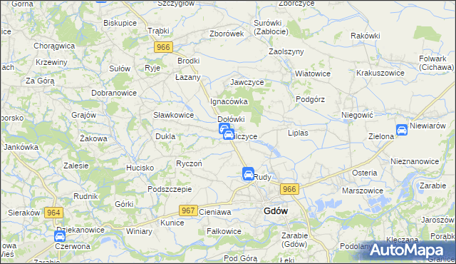 mapa Bilczyce, Bilczyce na mapie Targeo