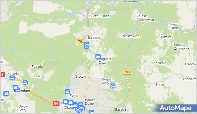 mapa Bogucin Duży, Bogucin Duży na mapie Targeo