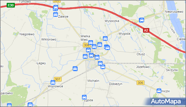 mapa Buk powiat poznański, Buk powiat poznański na mapie Targeo