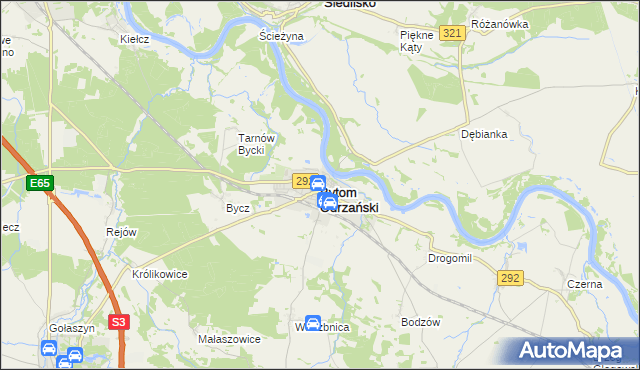 mapa Bytom Odrzański, Bytom Odrzański na mapie Targeo