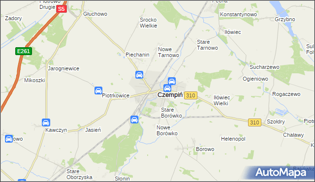 mapa Czempiń, Czempiń na mapie Targeo