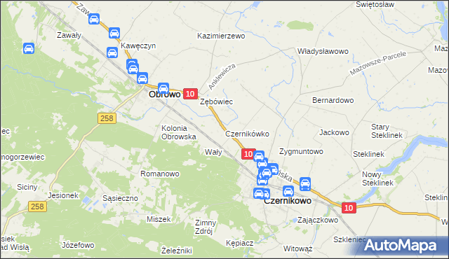 mapa Czernikówko, Czernikówko na mapie Targeo